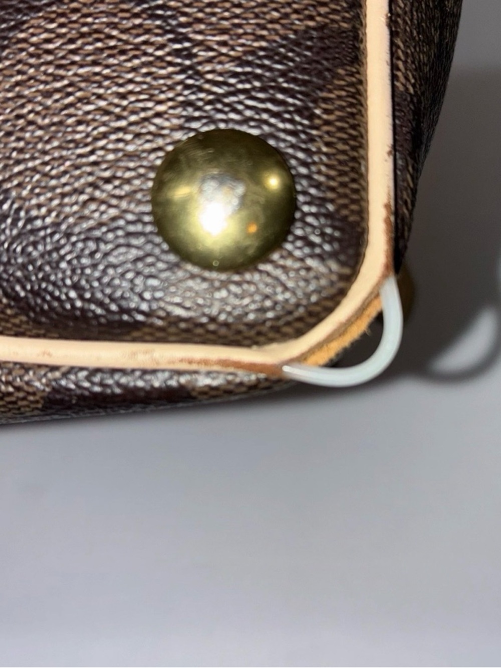 Coach Brown Signature Satchel with Light Beige Trim - Picture 6 of 9